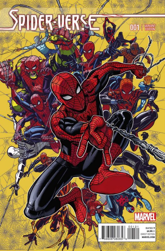 Decenas de Spider-mans en Spider-Verse