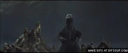Godzilla perdiendo la poca dignidad que le quedaba