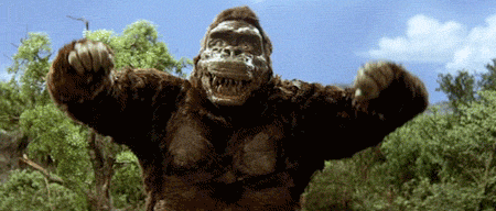 El disfraz de Kong es risible