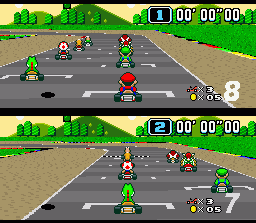 Primer circuito de Super Mario Kart