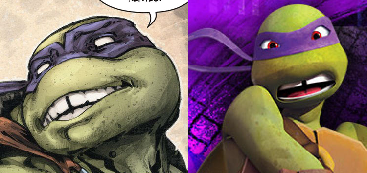 Homenaje superficial pero claro al Donatello de Nickelodeon