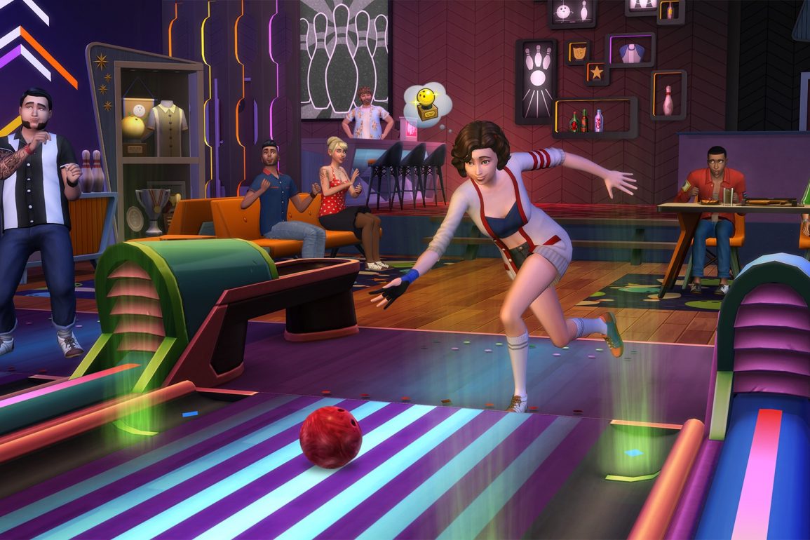 Los Sims 4 Noche de Bolos