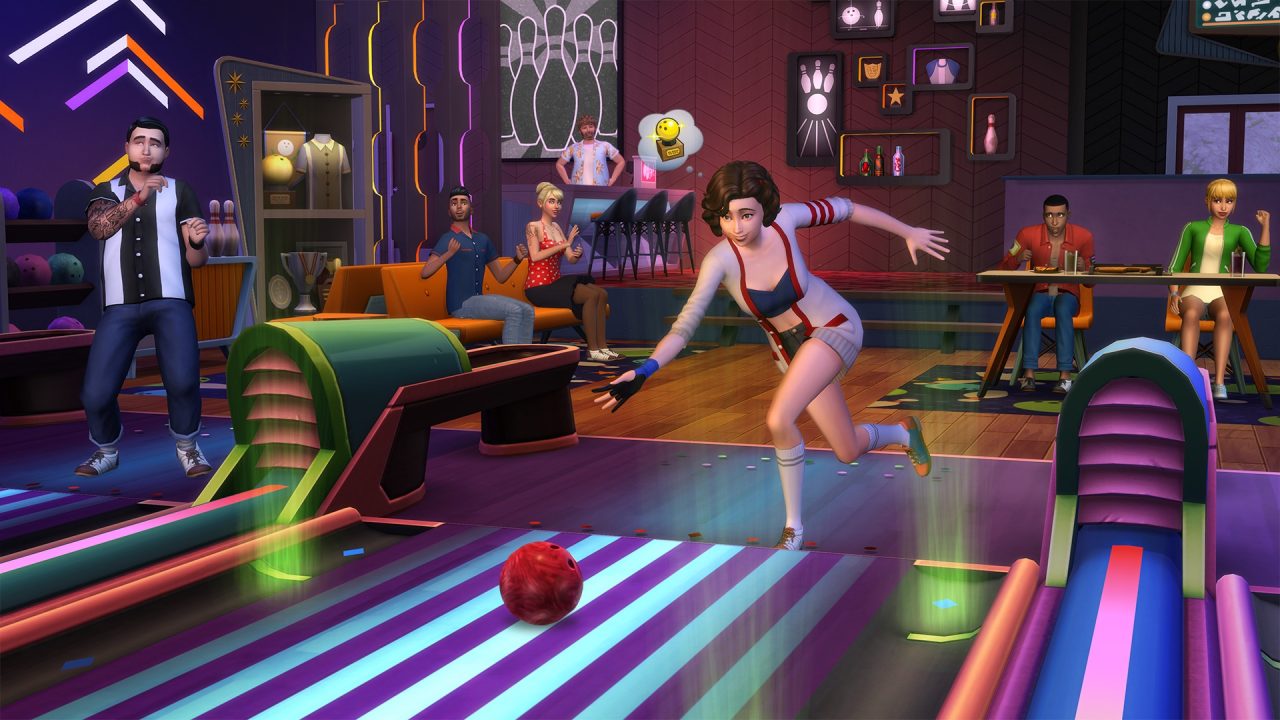 Los Sims 4 Noche de Bolos