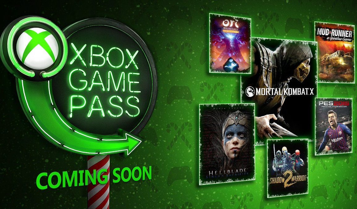 Xbox Game Pass Diciembre 2018
