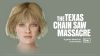 Barbara Crampton como su personaje Virginia en The Texas Chain Saw Massacre